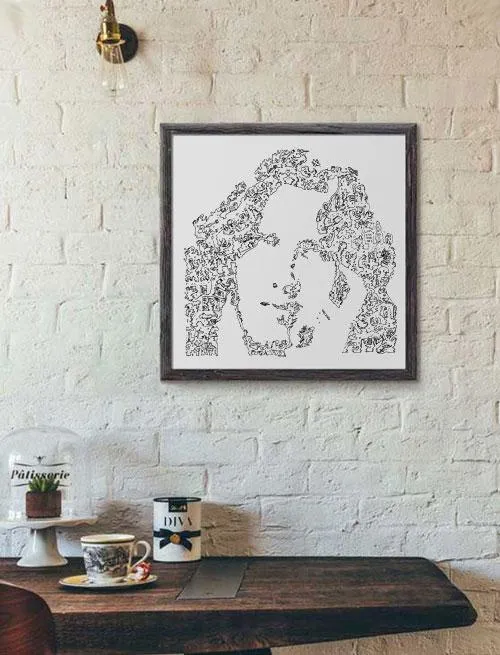 DrawInside Oscar Wilde affiche 30x30 cm littérature