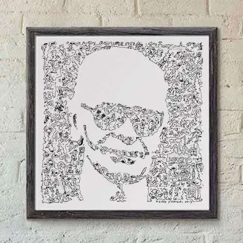 DrawInside Karl Lagerfeld affiche 30x30 cm mode