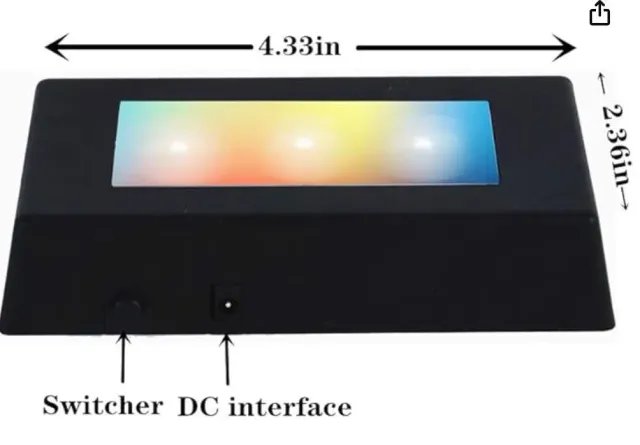 Le Digraphe socle lumineux long noir cristal