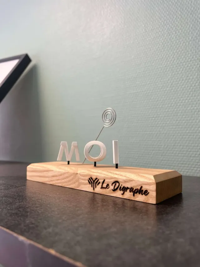 Le Digraphe Du Toi & moi digraphe couple sur socle