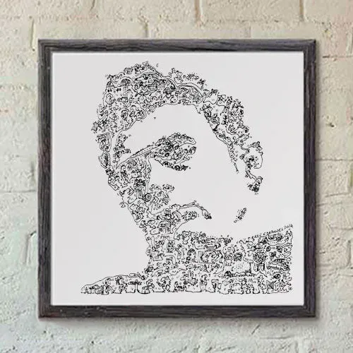 DrawInside James Dean affiche 20x20 cm papier mat