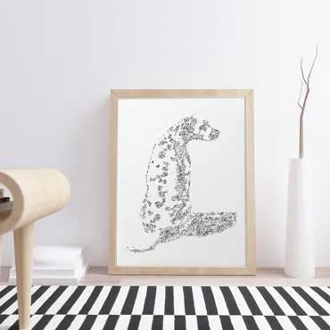 DrawInside Dalmatien affiche A3 chien taches
