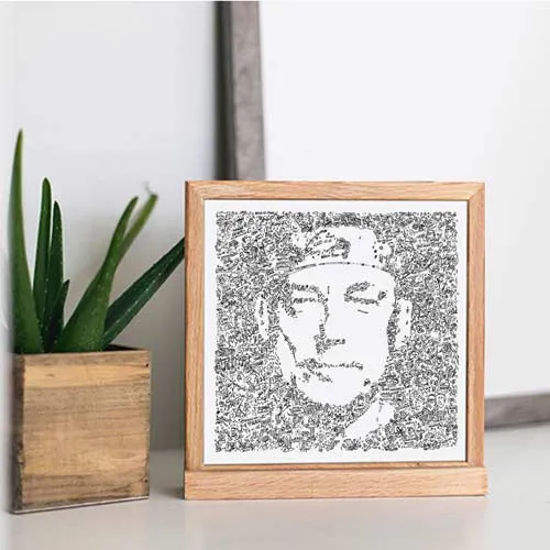 DrawInside Neil Peart Rush affiche 30x30 cm portrait batteur