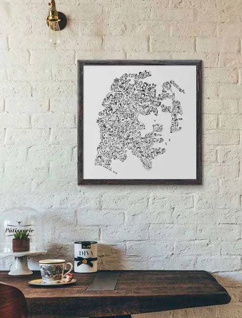 DrawInside Rambo affiche 20x20 Stallone mission