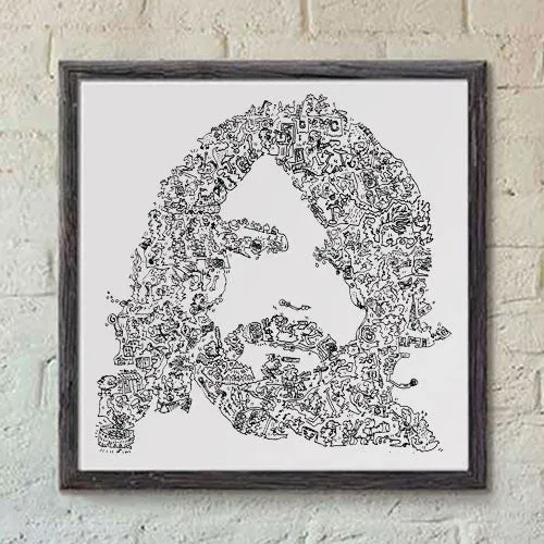 DrawInside Simon Neil affiche 20x20 cm papier épais