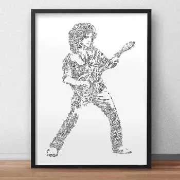 DrawInside Brian May affiche A4 21x30 cm Queen