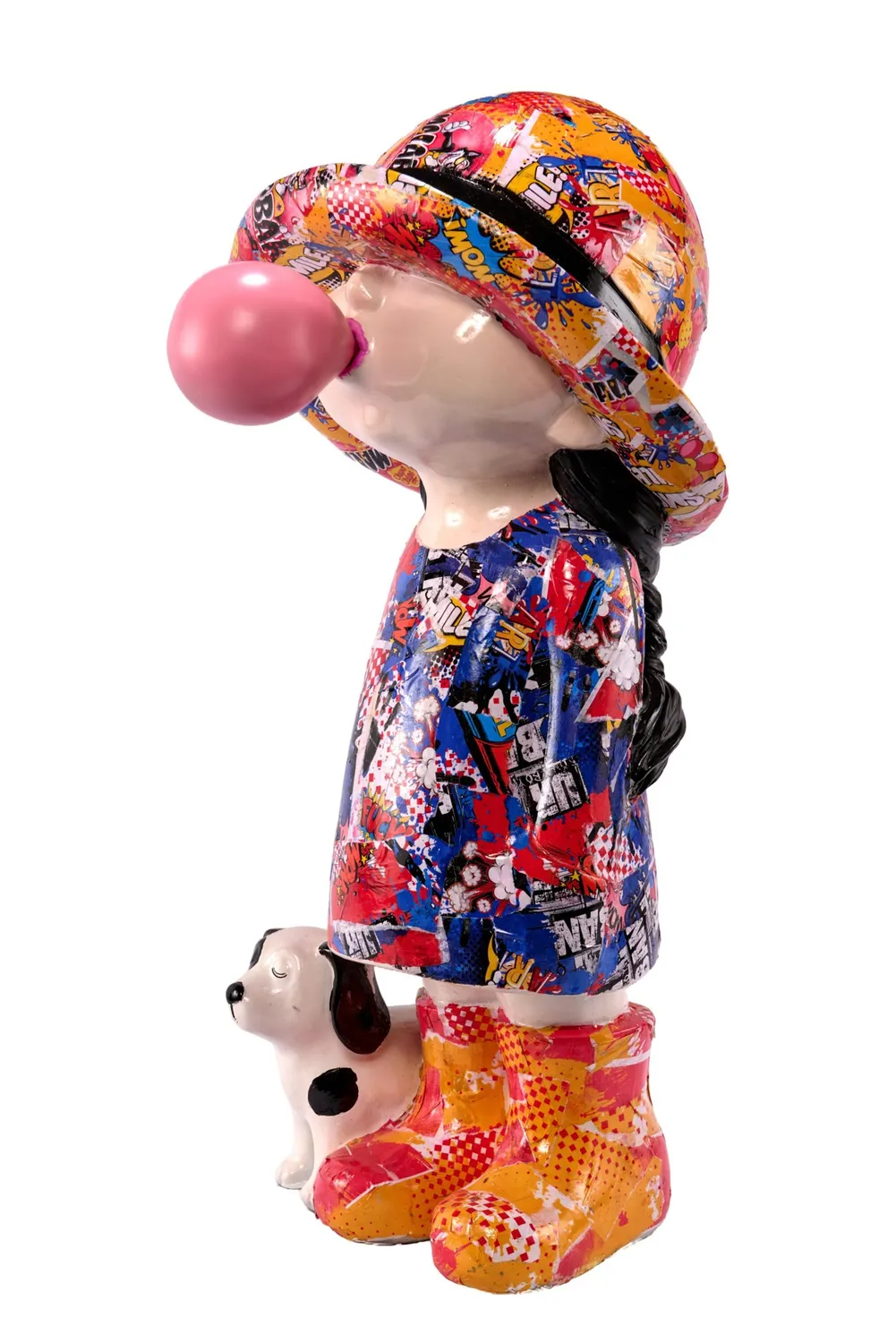Lacorne Decoration STA/16 Girl Dog Bubble statue 82 cm