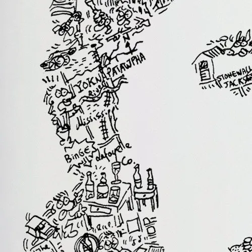 DrawInside William Faulkner affiche A3 littérature