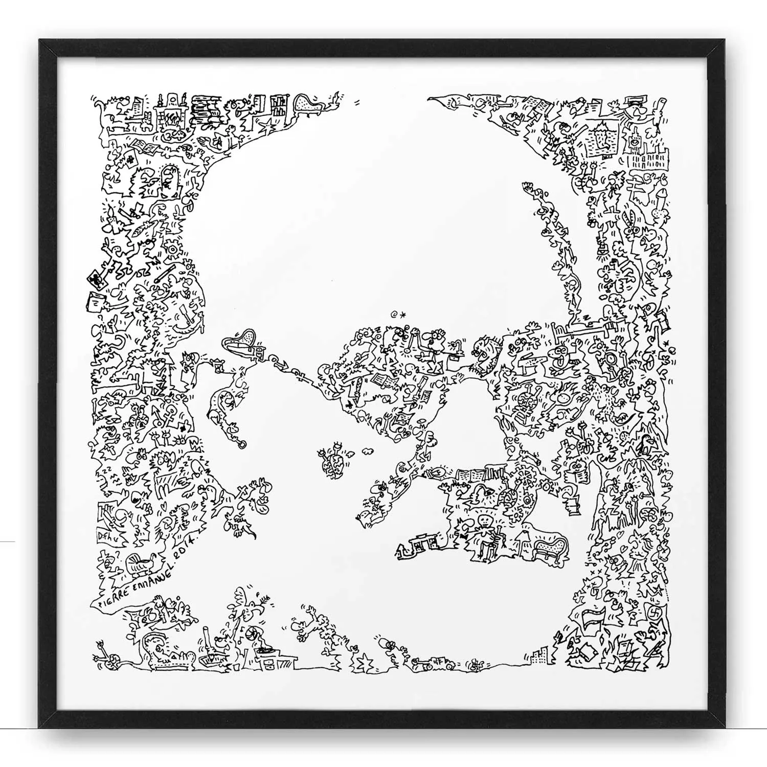 DrawInside Sigmund Freud affiche 30x30 cm psychanalyse