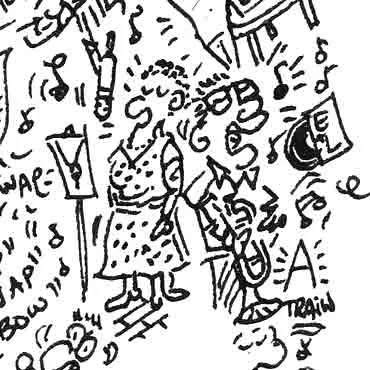 DrawInside Ella Fitzgerald affiche A4 21x30 cm jazz