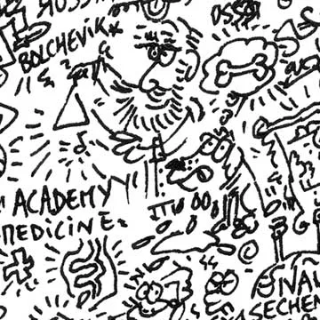 DrawInside Ivan Pavlov affiche A4 science chien