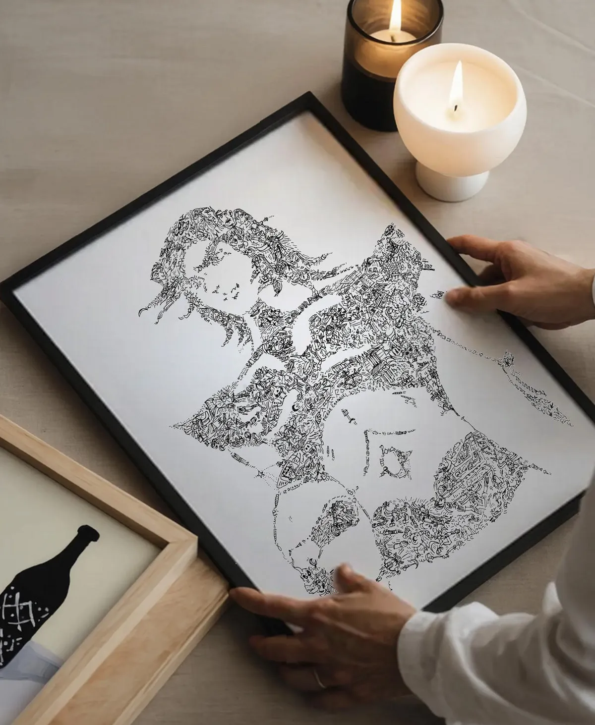 DrawInside Duke Fleed Goldrake affiche A4 signée