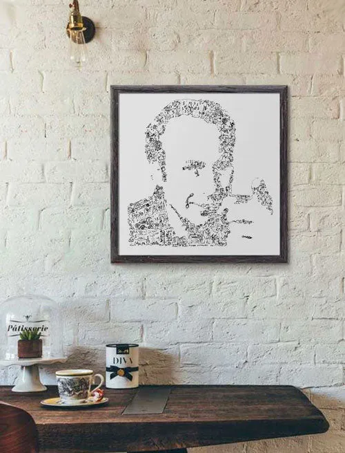 DrawInside Saul Goodman affiche 30x30 cm série