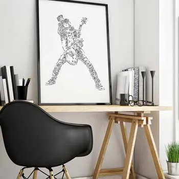 DrawInside Slash affiche A4 21x30 cm rock Guns N Roses