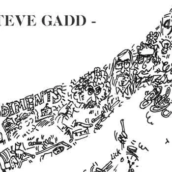 DrawInside Steve Gadd affiche A4 citation batterie