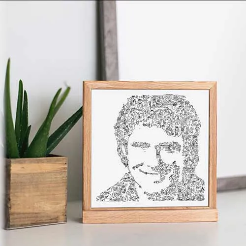 DrawInside David Hasselhoff affiche 30x30 cm Baywatch