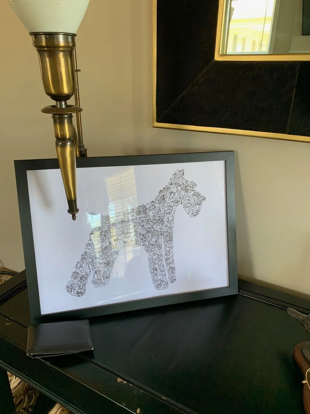 DrawInside Schnauzer affiche A3 30x42 cm barbu