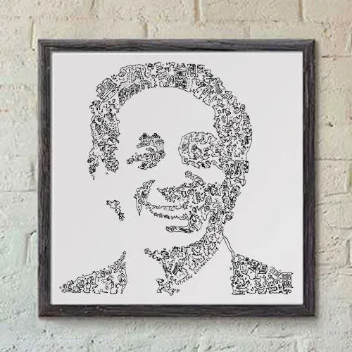 DrawInside Harvey Milk affiche 20x20 cm papier mat
