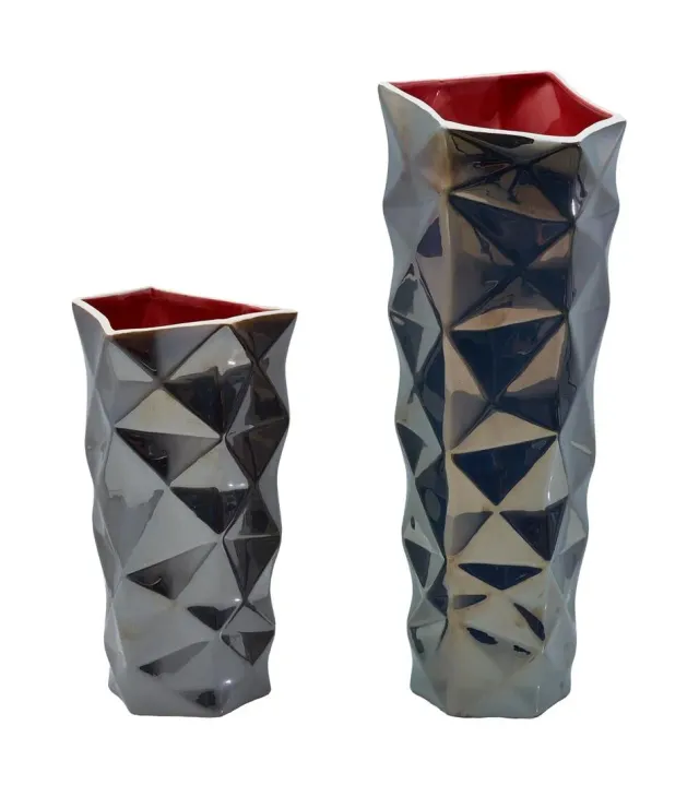 Lacorne Decoration 271/R Vases céramique 29 et 45 cm duo