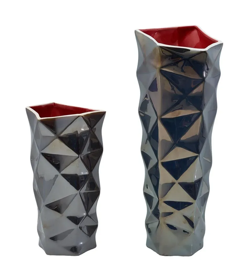 Lacorne Decoration 271/R Vases céramique 29 et 45 cm duo