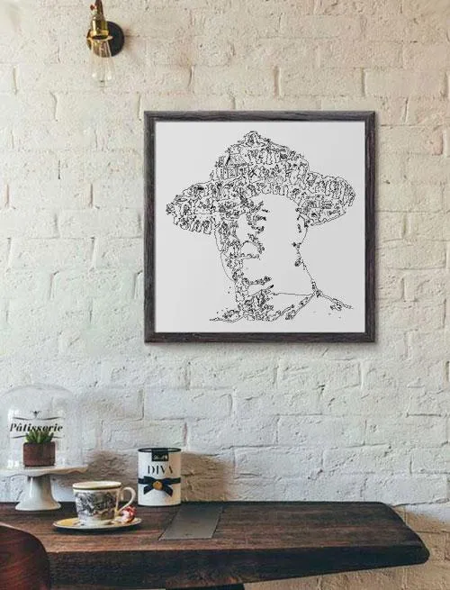 DrawInside Baden-Powell affiche 30x30 cm signée