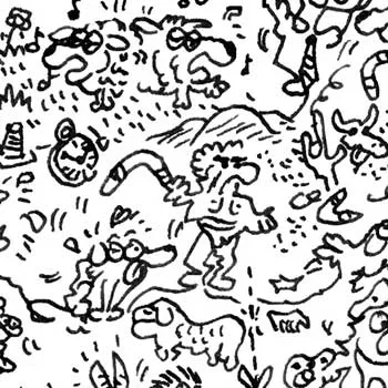DrawInside Berger australien affiche A4 21x30 cm signée