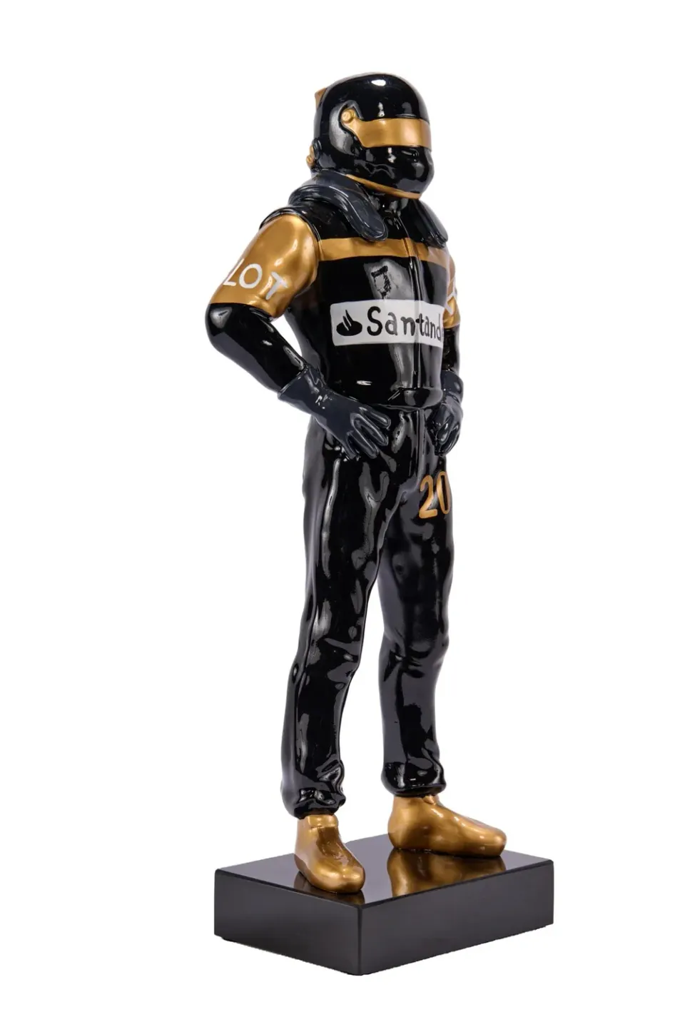 Lacorne Décoration D392/S Pilote statue 60 cm noir et or