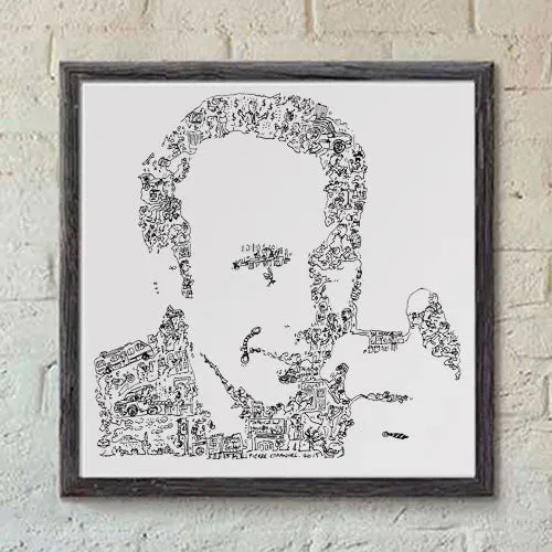 DrawInside Saul Goodman affiche 30x30 cm série