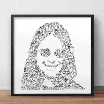 DrawInside Ozzy Osbourne affiche 30x30 cm rock