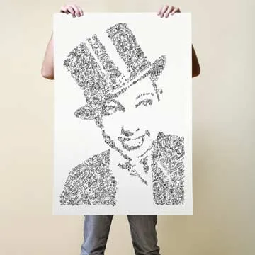 DrawInside Joséphine Baker affiche A3 papier mat signé