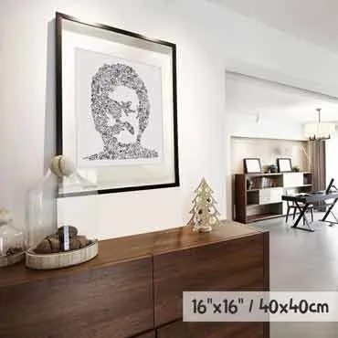 DrawInside Giorgio Moroder affiche 20x20 disco