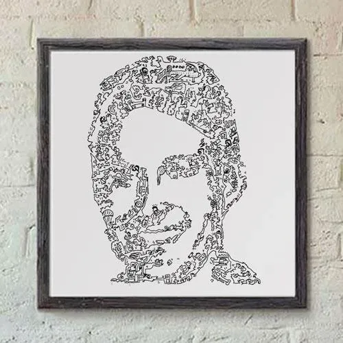 DrawInside Murdoch A-Team affiche 30x30cm série