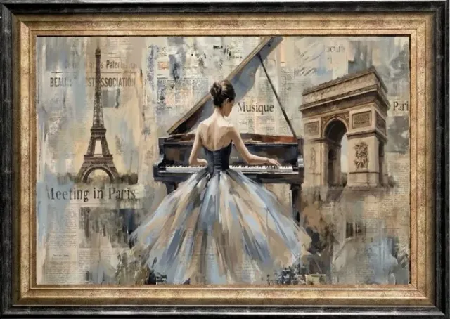 Lacorne Décoration Piano à Paris MF62 tableau 80x120 cm