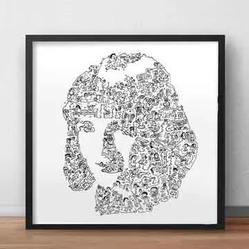 DrawInside Uma Thurman affiche 20x20 cm film