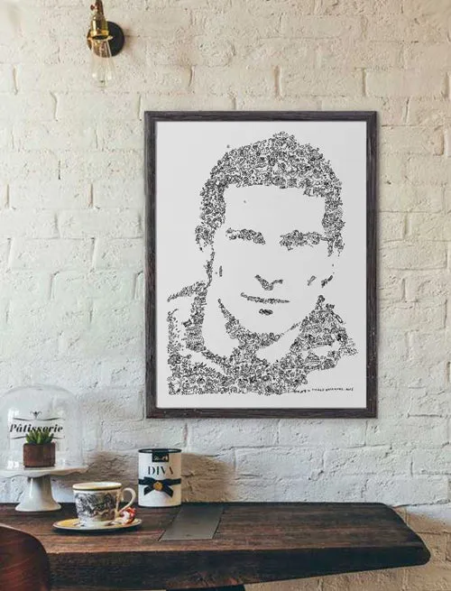 DrawInside Bear Grylls affiche A4 21x30 cm Man vs Wild