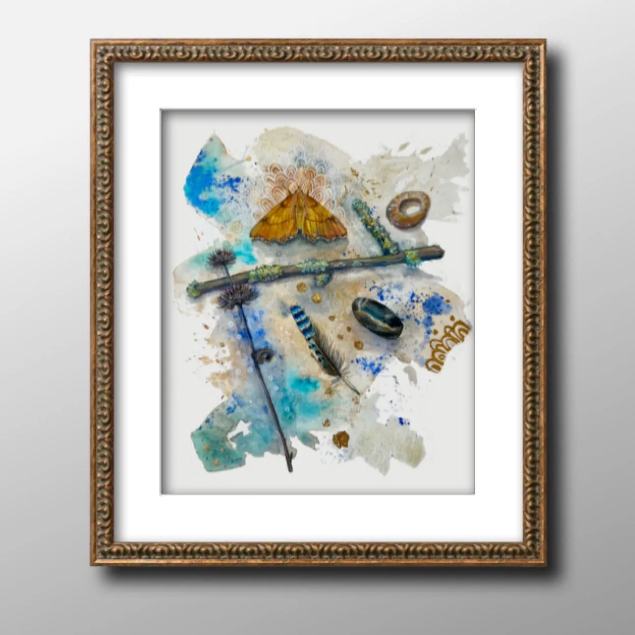 Helena Perry August Thorn Spell print A4 papier aquarelle