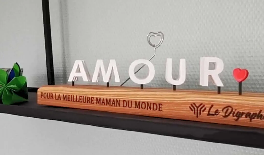 Le Digraphe Maman Amour digraphe cadeau maman cœur