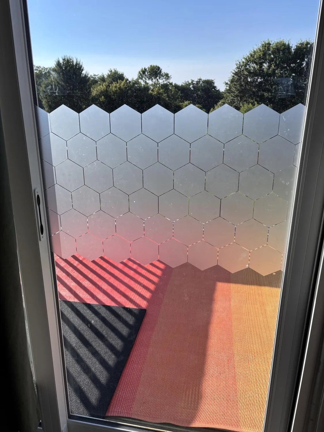 Ambiance-Sticker Hexagone film vitre occultant 50 stickers 50x90 cm