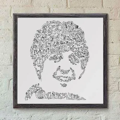 DrawInside Paul Mc Cartney affiche 30x30 cm Beatles