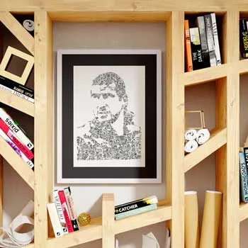 DrawInside Eric Cantona affiche A4 21x30 cm football