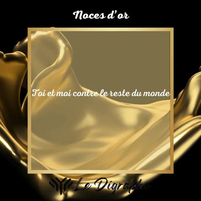 Le Digraphe Noces d'or 50 ans digraphe prénoms + carte