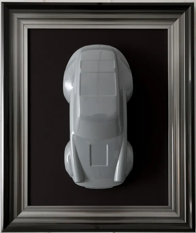 Lacorne Decoration Voiture Grise 240201/4 tableau 50x60 cm à encadrer