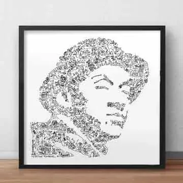 DrawInside Marcus Miller poster 30x30 jazz funk