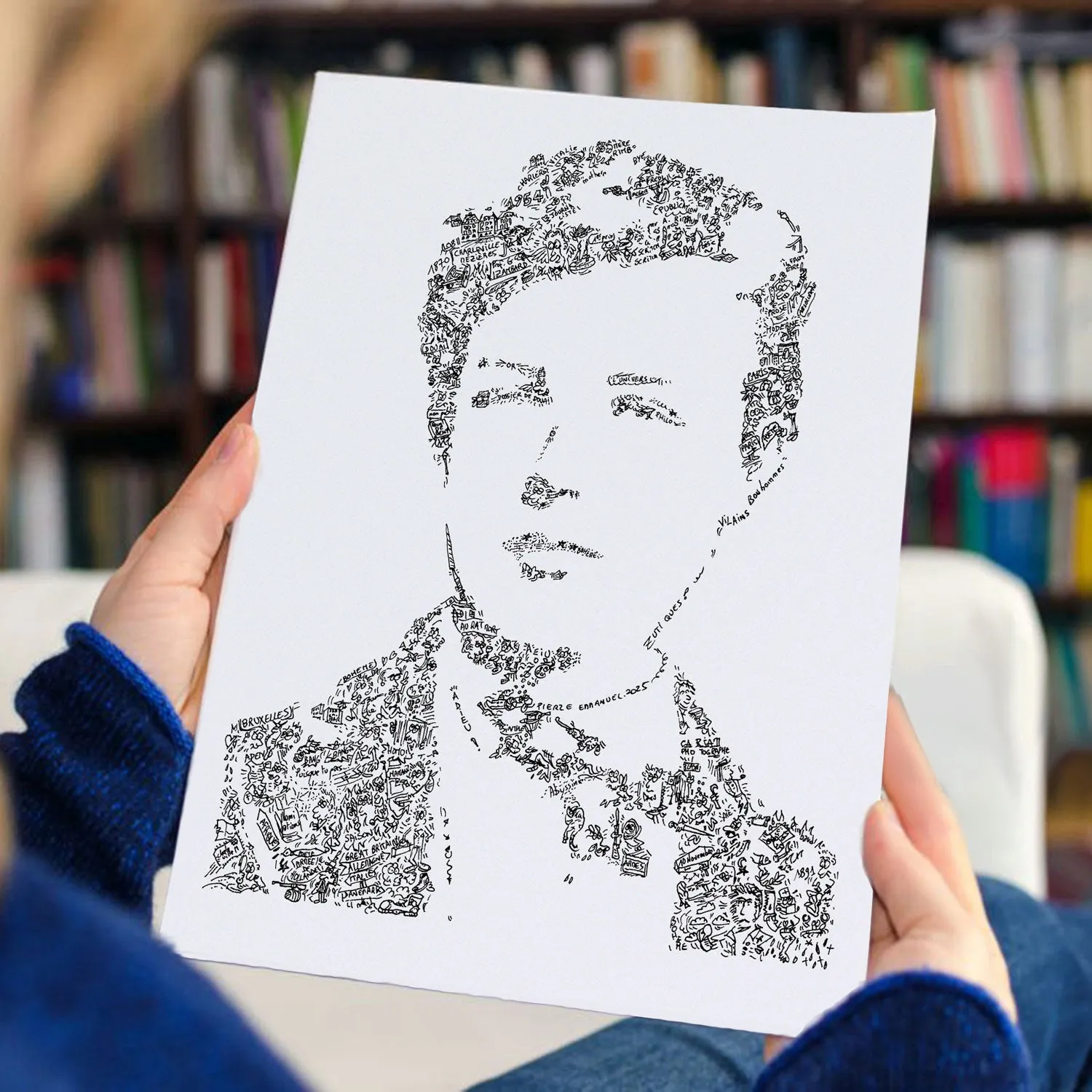 DrawInside Arthur Rimbaud affiche A4 21x30 cm poète