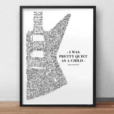 DrawInside James Hetfield affiche A4 21x30 cm ESP Explorer