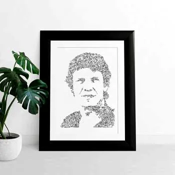 DrawInside Marc Lavoine affiche A4 portrait biographique
