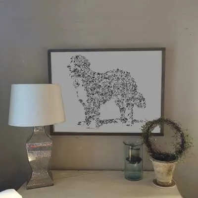 DrawInside Bouvier Bernois affiche A3 papier mat
